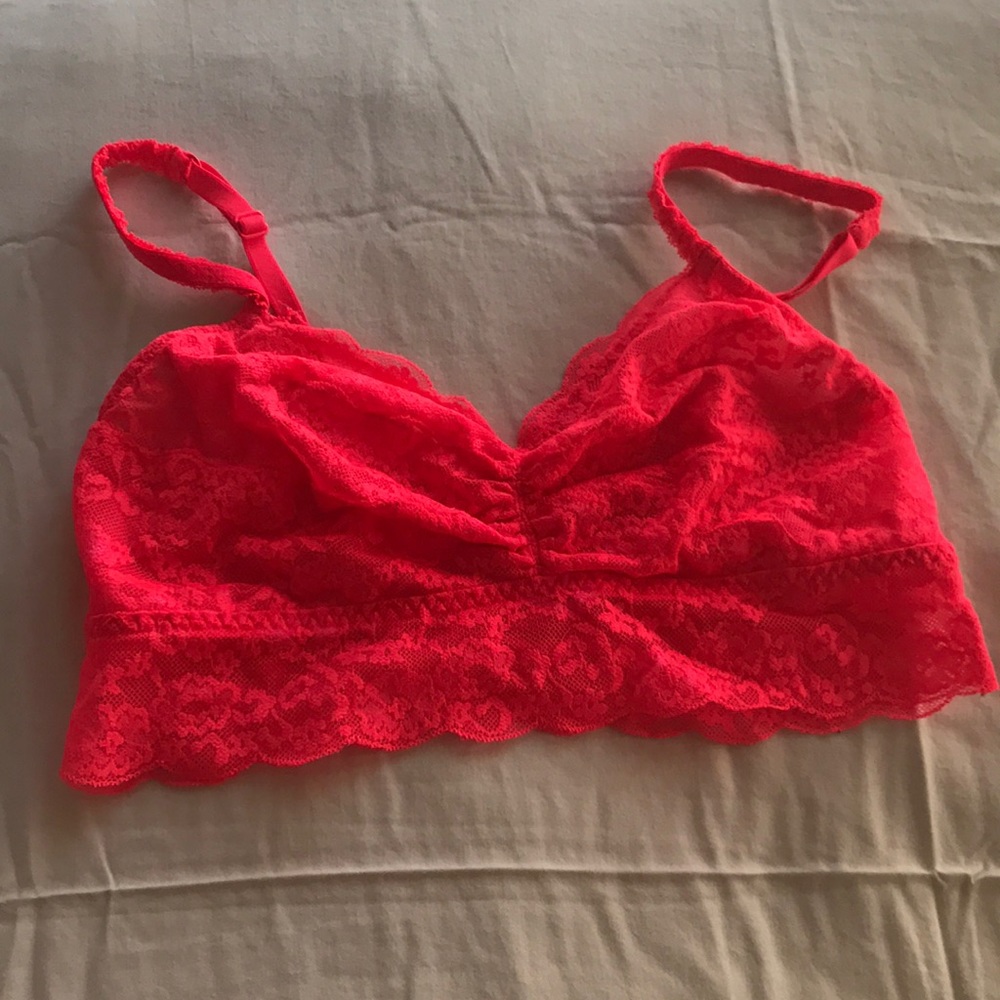 PINK lace bralette